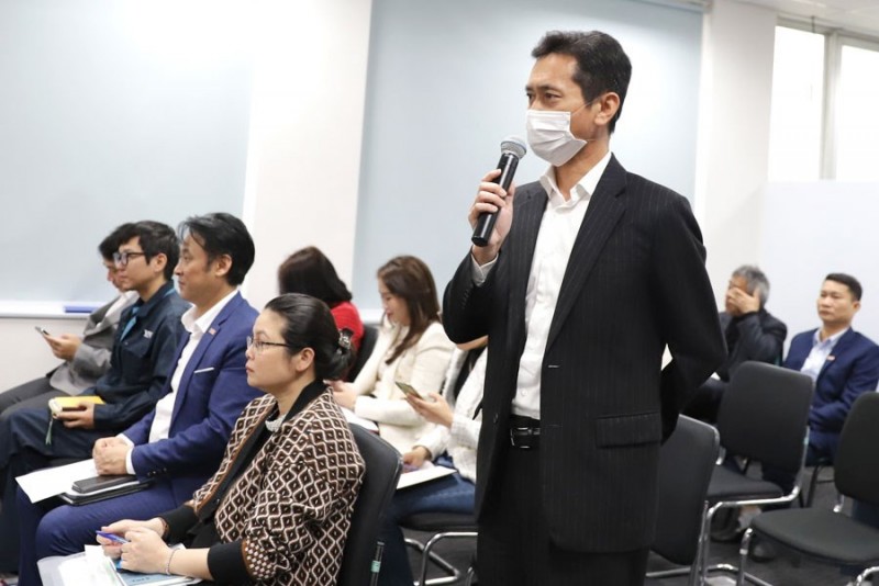 Đại diện các doanh nghiệp phát biểu ý kiến tại Hội nghị.