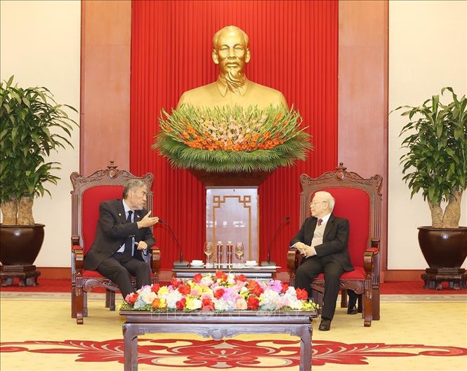 Tổng Bí thư Nguyễn Phú Trọng tiếp Đoàn đại biểu cấp cao Đảng Phong trào Cánh tả Thống nhất, Cộng hòa Dominicana - Ảnh 2. Tổng Bí thư Nguyễn Phú Trọng tiếp Đoàn đại biểu cấp cao Đảng Phong trào Cánh tả Thống nhất, Cộng hòa Dominicana - Ảnh 2.