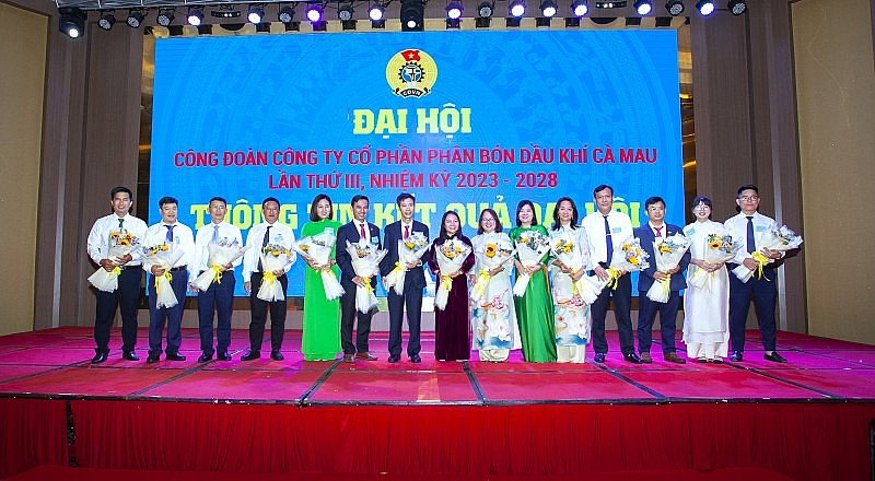 BCH Công đoàn Công ty Cổ phần Phân bón Dầu khí Cà Mau khoá III, nhiệm kỳ 2023 - 2028 ra mắt đại hội BCH Công đoàn Công ty Cổ phần Phân bón Dầu khí Cà Mau khoá III, nhiệm kỳ 2023 - 2028 ra mắt đại hội