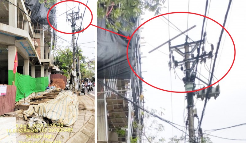 Quảng Trị: Thi công vi phạm hành lang điện cao áp, khiến gần 14.000 hộ mất điện