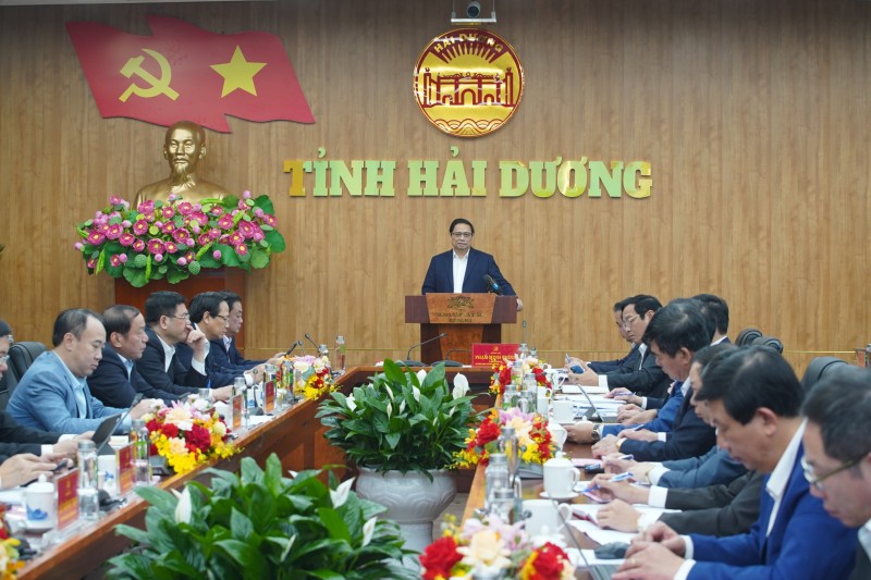 Thủ tướng Chính phủ Phạm Minh Chính làm việc với Ban Thường vụ Tỉnh ủy Hải Dương Thủ tướng Chính phủ Phạm Minh Chính làm việc với Ban Thường vụ Tỉnh ủy Hải Dương