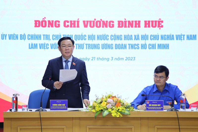 Ủy viên Bộ Chính trị, Chủ tịch Quốc hội Vương Đình Huệ đã thăm, làm việc với Ban Bí thư Trung ương Đoàn Thanh niên Cộng sản Hồ Chí Minh Ủy viên Bộ Chính trị, Chủ tịch Quốc hội Vương Đình Huệ đã thăm, làm việc với Ban Bí thư Trung ương Đoàn Thanh niên Cộng sản Hồ Chí Minh