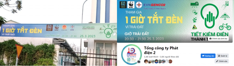 EVNGENCO2 tích cực hưởng ứng chiến dịch Giờ trái đất EVNGENCO2 tích cực hưởng ứng chiến dịch Giờ trái đất