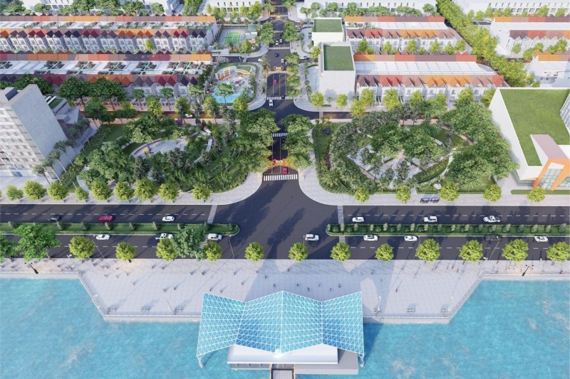 Hệ thống trung tâm thương mại, khách sạn 5 sao hướng ra mặt vịnh Hệ thống trung tâm thương mại, khách sạn 5 sao hướng ra mặt vịnh