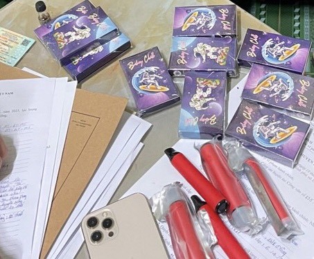 Tang vật thu giữ được của vụ án. Ảnh: P.T Tang vật thu giữ được của vụ án. Ảnh: P.T