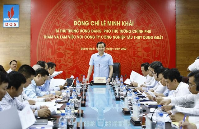 Phó Thủ tướng Lê Minh Khái yêu cầu PVN và Ủy ban Quản lý vốn Nhà nước tại doanh nghiệp, đến ngày 15/5/2023 trình Thủ tướng Chính phủ đề án xử lý DQS Phó Thủ tướng Lê Minh Khái yêu cầu PVN và Ủy ban Quản lý vốn Nhà nước tại doanh nghiệp, đến ngày 15/5/2023 trình Thủ tướng Chính phủ đề án xử lý DQS