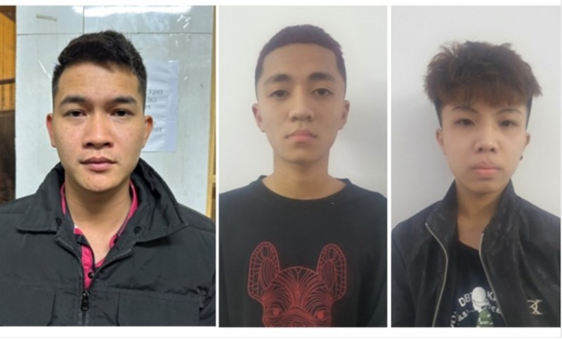 Vượng và các đối tượng N.B.M, B.Q.D. Ảnh: Công an TP Hải Phòng Vượng và các đối tượng N.B.M, B.Q.D. Ảnh: Công an TP Hải Phòng