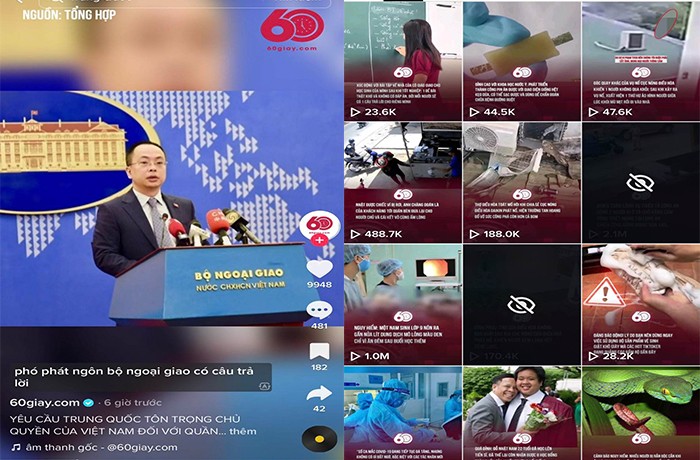 Tài khoản TikTok 60s.com đăng phát nhiều video không rõ nguồn gốc, lượm lặt trên mạng xã hội, thông tin thiếu kiểm chứng. Tài khoản TikTok 60s.com đăng phát nhiều video không rõ nguồn gốc, lượm lặt trên mạng xã hội, thông tin thiếu kiểm chứng.