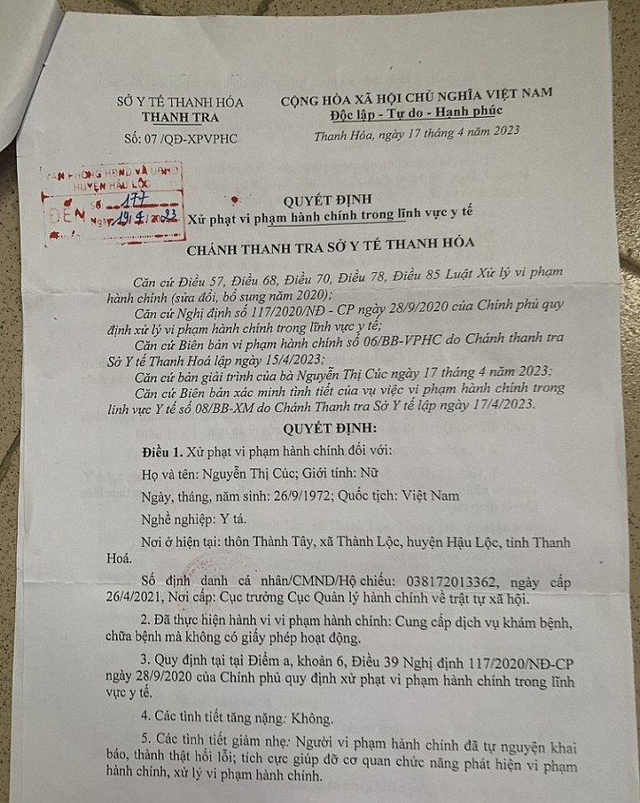 Thanh Hóa: Nhiều cơ sở khám bệnh, quầy thuốc hoạt động “chui” chính quyền huyện ở đâu ? Thanh Hóa: Nhiều cơ sở khám bệnh, quầy thuốc hoạt động “chui” chính quyền huyện ở đâu ?