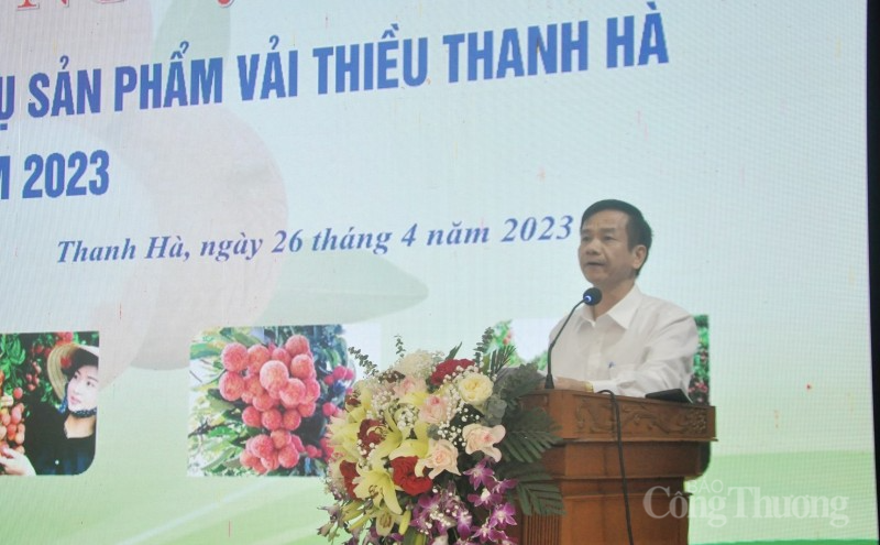 Hải Dương: Xúc tiến thương mại tiêu thụ sản phẩm vải thiều Thanh Hà Hải Dương: Xúc tiến thương mại tiêu thụ sản phẩm vải thiều Thanh Hà