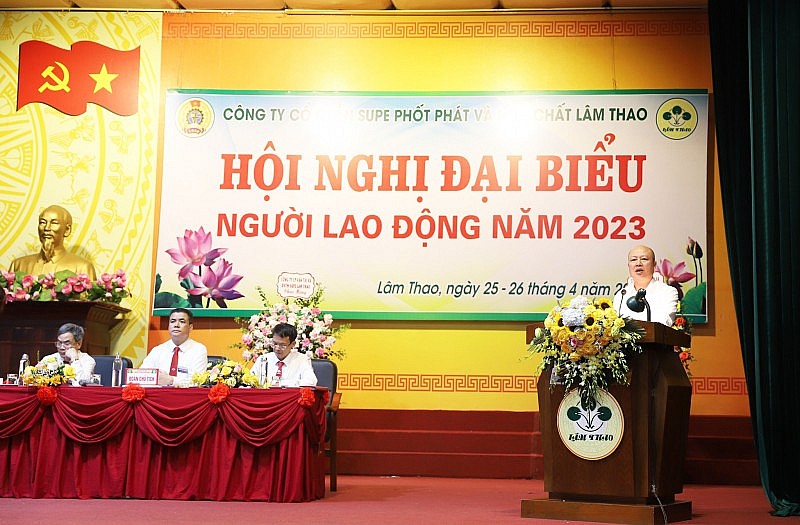 Supe Lâm Thao tổ chức thành công Hội nghị Đại biểu Người lao động năm 2023