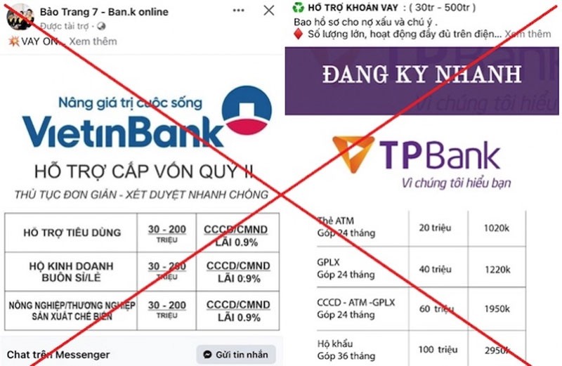 Bộ Công an cảnh báo: Mạo danh ngân hàng, công ty tài chính lừa đảo cho vay trực tuyến Bộ Công an cảnh báo: Mạo danh ngân hàng, công ty tài chính lừa đảo cho vay trực tuyến