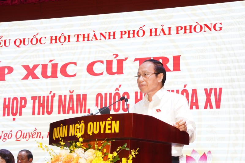 Chủ tịch Quốc hội Vương Đình Huệ tiếp xúc cử tri TP Hải Phòng Chủ tịch Quốc hội Vương Đình Huệ tiếp xúc cử tri TP Hải Phòng
