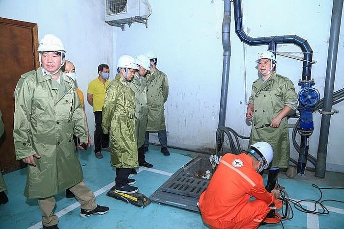 Diễn tập phòng chống thiên tai và tìm kiếm cứu nạn năm 2023 tại tòa nhà EVN