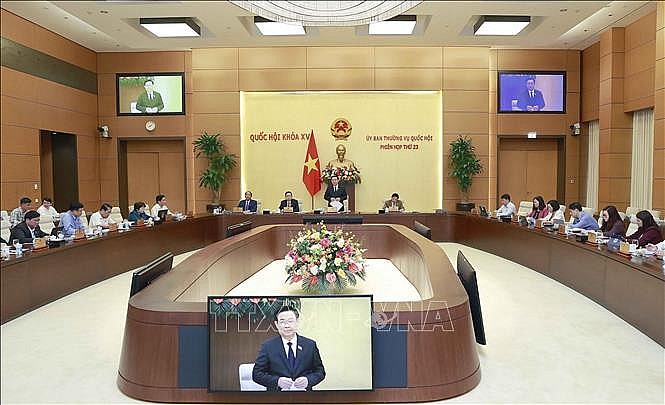 Chủ tịch Quốc hội Vương Đình Huệ phát biểu khai mạc. Ảnh: Doãn Tấn/TTXVN