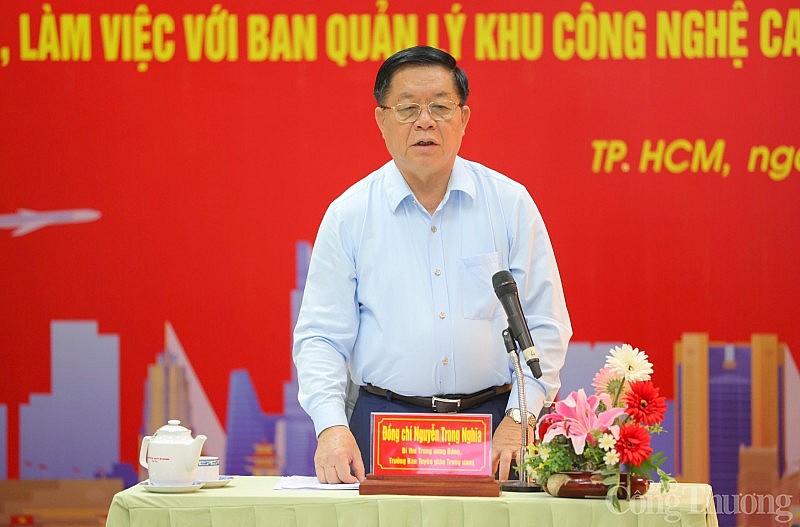 Trưởng ban Tuyên giáo Trung ương thăm, làm việc với Khu Công nghệ cao TP. Hồ Chính Minh