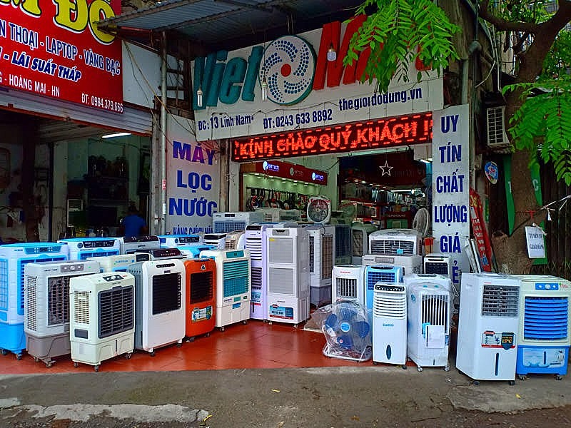 Mặt hàng quạt điều hòa, quạt hơi nước đắt khách những ngày này Mặt hàng quạt điều hòa, quạt hơi nước đắt khách những ngày này