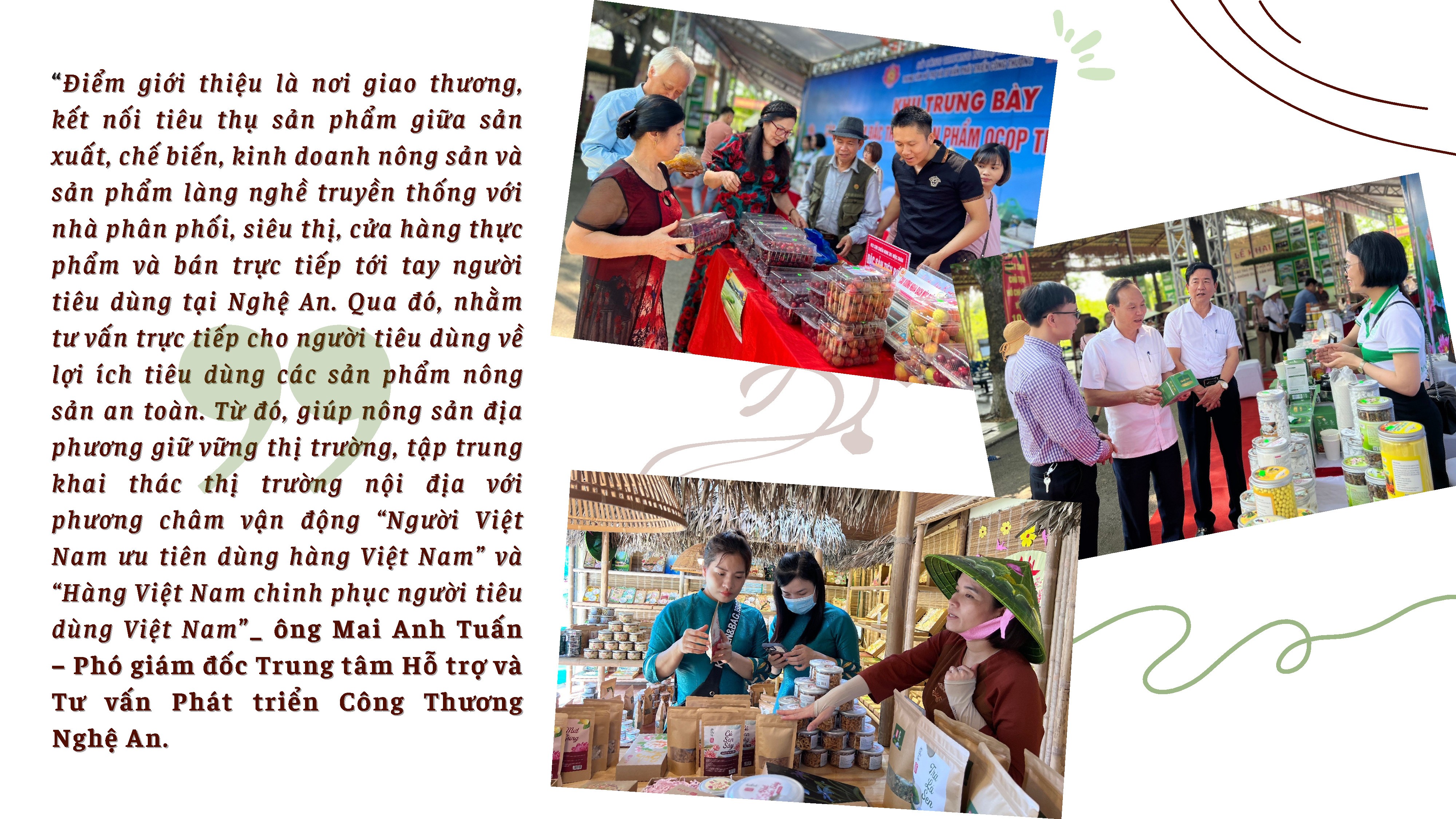 Cơ hội kết nối giao thương tại Tuần trưng bày sản phẩm OCOP Nghệ An Cơ hội kết nối giao thương tại Tuần trưng bày sản phẩm OCOP Nghệ An