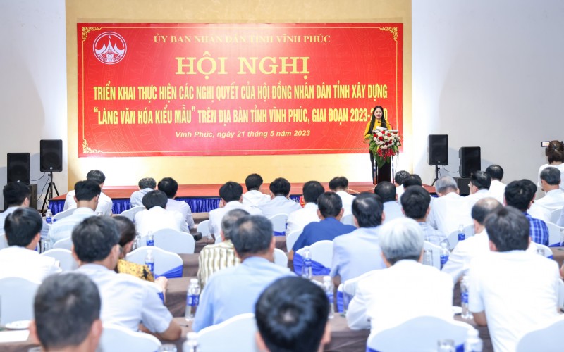 Vĩnh Phúc sẽ có 60 làng đạt tiêu chí “Làng văn hoá kiểu mẫu” vào năm 2030 Vĩnh Phúc sẽ có 60 làng đạt tiêu chí “Làng văn hoá kiểu mẫu” vào năm 2030