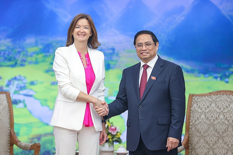 Thủ tướng Chính phủ Phạm Minh Chính tiếp Phó Thủ tướng, Bộ trưởng Ngoại giao và các vấn đề Châu Âu Cộng hòa Slovenia Tanja Fajon Thủ tướng Chính phủ Phạm Minh Chính tiếp Phó Thủ tướng, Bộ trưởng Ngoại giao và các vấn đề Châu Âu Cộng hòa Slovenia Tanja Fajon