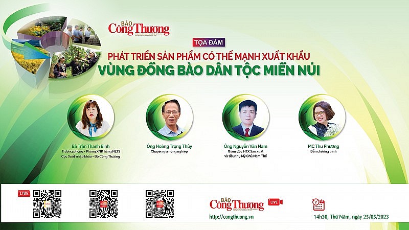 Tọa đàm: Vùng đồng bào dân tộc miền núi – Phát triển mạnh sản phẩm xuất khẩu Tọa đàm: Vùng đồng bào dân tộc miền núi – Phát triển mạnh sản phẩm xuất khẩu