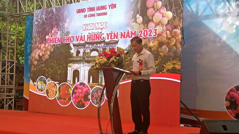 Khai mạc Phiên chợ Vải Hưng Yên năm 2023 Khai mạc Phiên chợ Vải Hưng Yên năm 2023