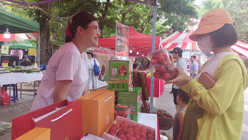 Khai mạc Phiên chợ Vải Hưng Yên năm 2023 Khai mạc Phiên chợ Vải Hưng Yên năm 2023