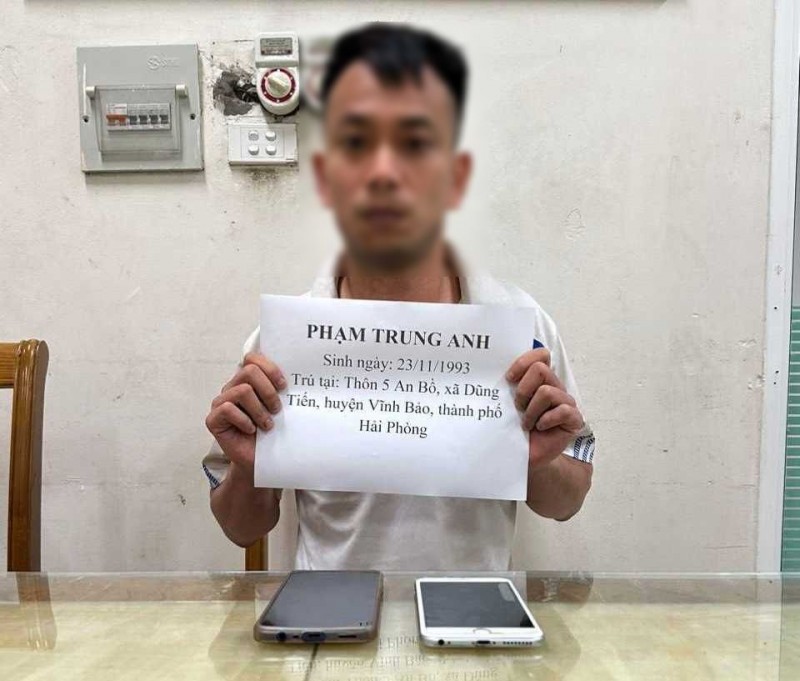 Đối tượng Phạm Trung Anh và đồ vật liên quan đến vụ án