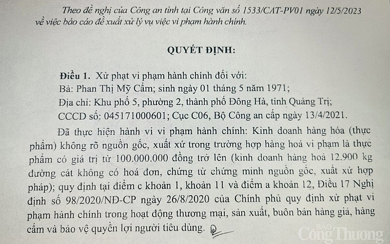 Quyết định xử phạt của UBND tỉnh Nghệ An. Quyết định xử phạt của UBND tỉnh Nghệ An.