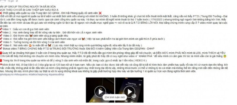 Nội dung phản ánh của nữ sinh viên cùng clip ghi âm kèm theo đăng tải trên diễn đàn sinh viên. Nội dung phản ánh của nữ sinh viên cùng clip ghi âm kèm theo đăng tải trên diễn đàn sinh viên.