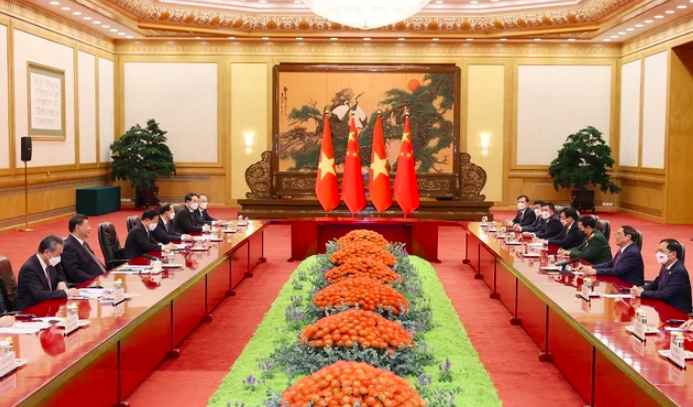 Thủ tướng Phạm Minh Chính hội kiến Tổng Bí thư, Chủ tịch nước Trung Quốc Tập Cận Bình Thủ tướng Phạm Minh Chính hội kiến Tổng Bí thư, Chủ tịch nước Trung Quốc Tập Cận Bình