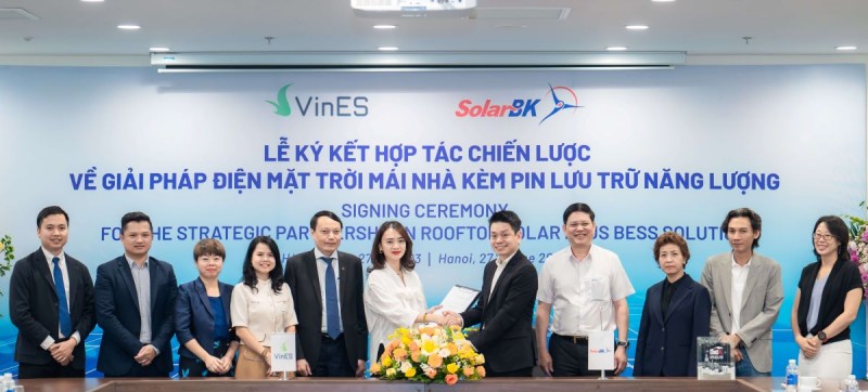 Vines và SolarBK hợp tác thúc đẩy sử dụng giải pháp điện mặt trời mái nhà kèm pin lưu trữ Vines và SolarBK hợp tác thúc đẩy sử dụng giải pháp điện mặt trời mái nhà kèm pin lưu trữ