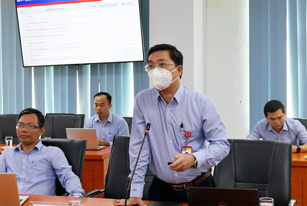 Ban Lãnh đạo BSR làm việc với Khối Nhà máy Ban Lãnh đạo BSR làm việc với Khối Nhà máy