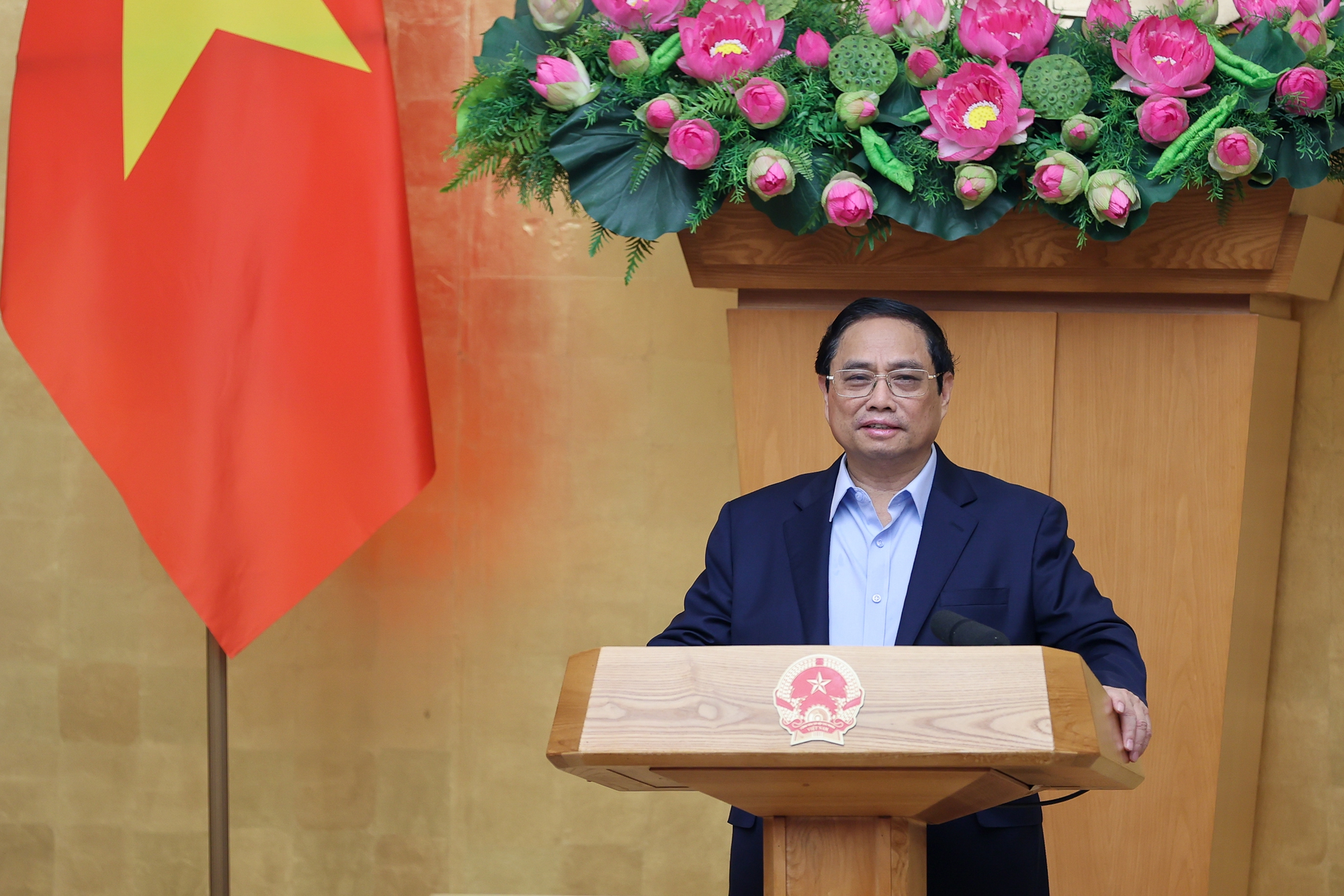 Thủ tướng Phạm Minh Chính chủ trì hội nghị trực tuyến toàn quốc Chính phủ với các địa phương - Ảnh 3. Thủ tướng Phạm Minh Chính chủ trì hội nghị trực tuyến toàn quốc Chính phủ với các địa phương - Ảnh 3.