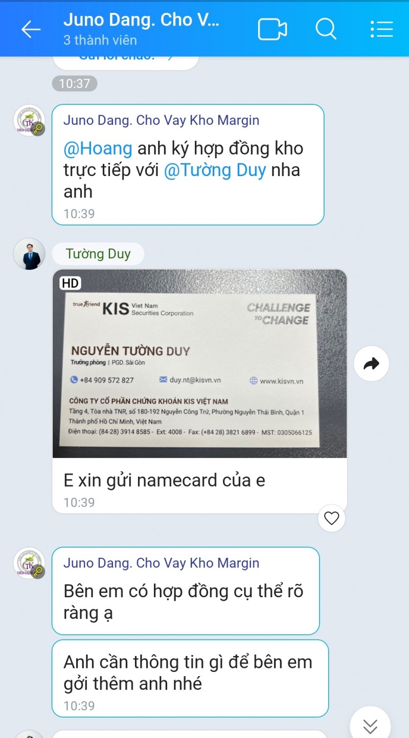 Chứng khoán KIS Việt Nam nói gì về việc nhân viên có liên quan đến hoạt động cho vay ký quỹ kho margin? Chứng khoán KIS Việt Nam nói gì về việc nhân viên có liên quan đến hoạt động cho vay ký quỹ kho margin?