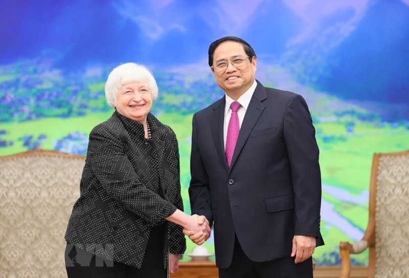 Chiều 20/7/2023, tại Hà Nội, Thủ tướng Chính phủ Phạm Minh Chính đã tiếp bà Janet Yellen, Bộ trưởng Tài chính Hoa Kỳ Chiều 20/7/2023, tại Hà Nội, Thủ tướng Chính phủ Phạm Minh Chính đã tiếp bà Janet Yellen, Bộ trưởng Tài chính Hoa Kỳ