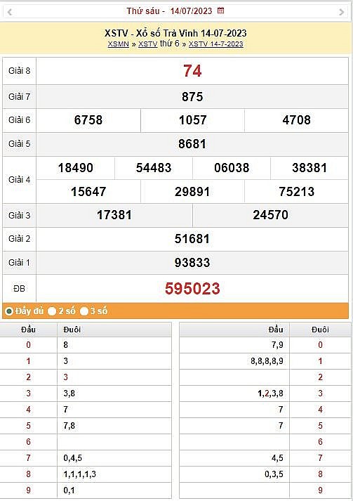 XSTV 28/7|Kết quả xổ số Trà Vinh hôm nay ngày 28/7/2023|KQXSTV thứ sáu ngày 28 tháng 7