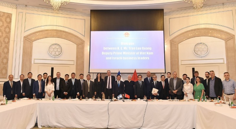 Đối thoại giữa Phó Thủ tướng Chính phủ Trần Lưu Quang với các doanh nghiệp Israel