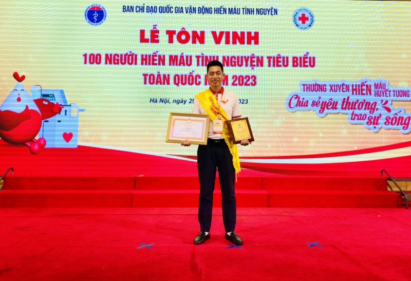 Vũ Văn Thanh tham dự Lễ tôn vinh 100 người hiến máu tiêu biểu toàn quốc năm 2023. Vũ Văn Thanh tham dự Lễ tôn vinh 100 người hiến máu tiêu biểu toàn quốc năm 2023.