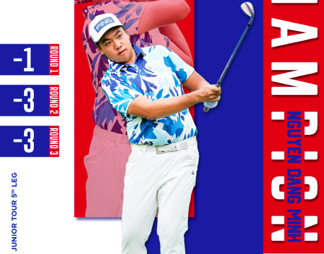Nguyễn Đặng Minh giành chức vô địch toàn giải tại VGA Junior Tour chặng 5 Nguyễn Đặng Minh giành chức vô địch toàn giải tại VGA Junior Tour chặng 5