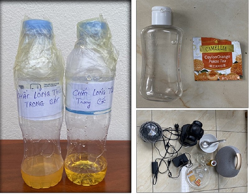 Thanh Hóa: Bắt giữ 3 vụ, 6 đối tượng mua bán, tổ chức sử dụng ma túy dạng “nước vui”, “nước sướng”