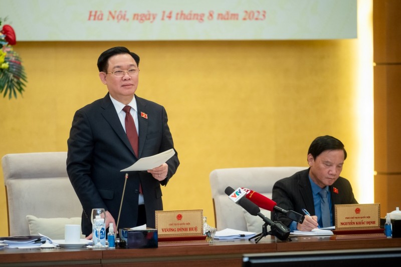 Chủ tịch Quốc hội Vương Đình Huệ phát biểu tại phiên họp Chủ tịch Quốc hội Vương Đình Huệ phát biểu tại phiên họp