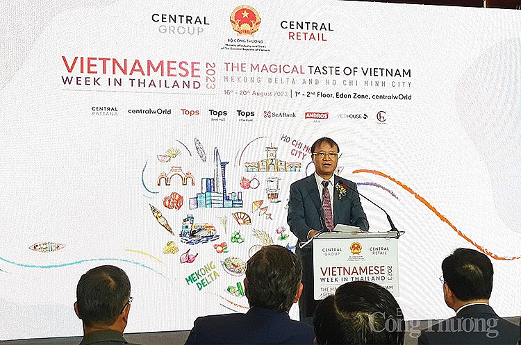 Thứ trưởng Bộ Công Thương Đỗ Thắng Hải phát biểu tại lễ khai mạc Tuần hàng Thứ trưởng Bộ Công Thương Đỗ Thắng Hải phát biểu tại lễ khai mạc Tuần hàng