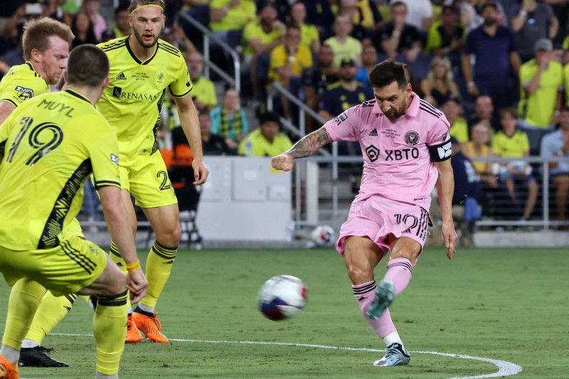 Messi ghi bàn thắng tuyệt đẹp cho Inter Miami. Nguồn Reuters Messi ghi bàn thắng tuyệt đẹp cho Inter Miami. Nguồn Reuters