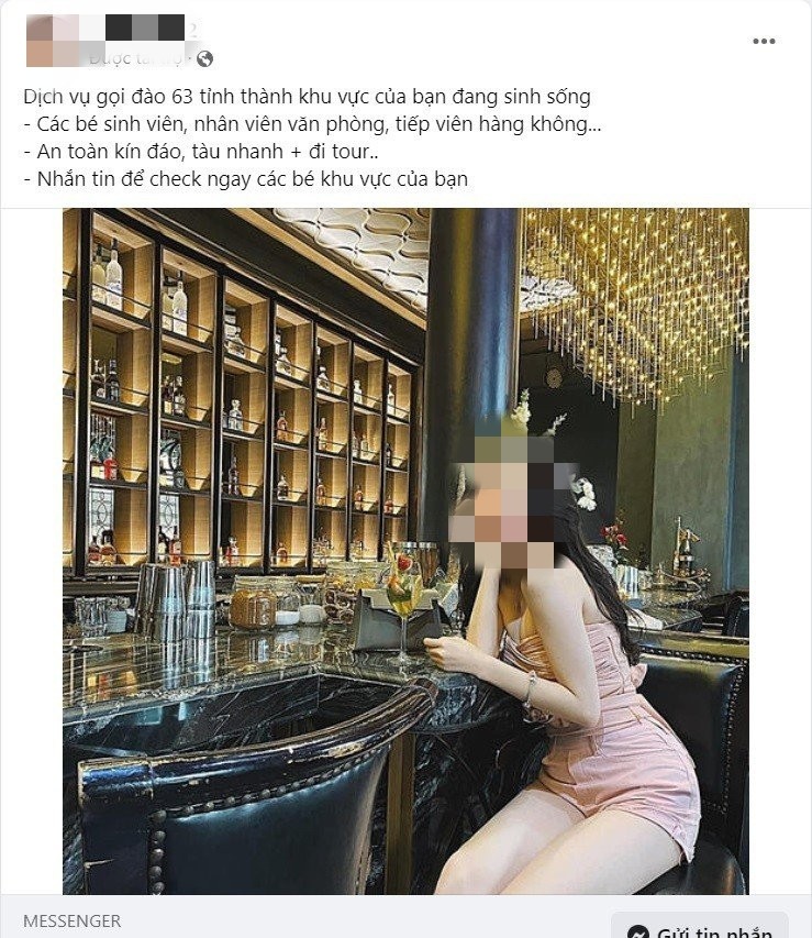 Mạng xã hội trở thành công cụ môi giới, mua bán mại dâm Mạng xã hội trở thành công cụ môi giới, mua bán mại dâm