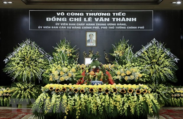 Tổ chức trọng thể Lễ tang Phó Thủ tướng Chính phủ Lê Văn Thành hình ảnh 1 To chuc trong the Le tang Pho Thu tuong Chinh phu Le Van Thanh hinh anh 1