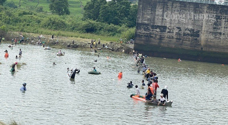 Hàng trăm người dân đổ xô vào thủy điện Trị An bắt cá ‘khủng’ Hàng trăm người dân đổ xô vào thủy điện Trị An bắt cá ‘khủng’