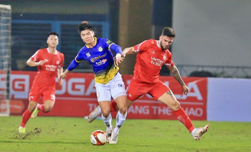 Hà Nội và Viettel đối đầu nhau ở vòng 7. Nguồn VOV Hà Nội và Viettel đối đầu nhau ở vòng 7. Nguồn VOV