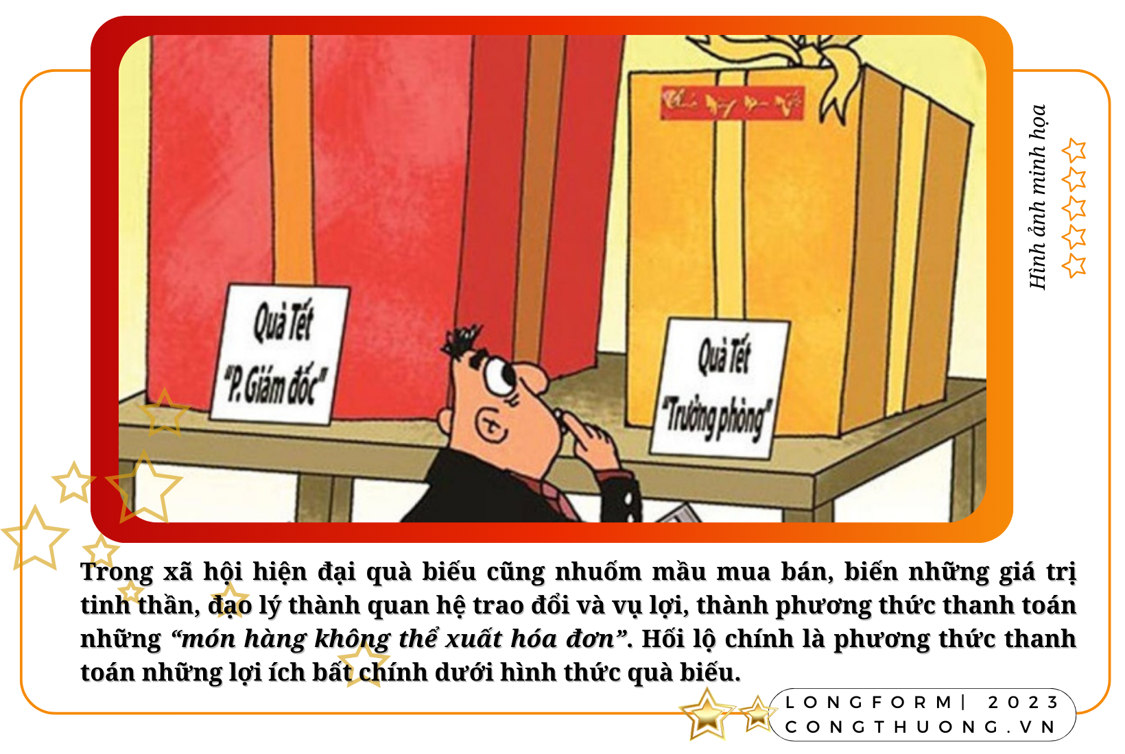 Longform | Bài 1: Văn hóa biếu quà hay là liều “thuốc thử” cho sự liêm chính?