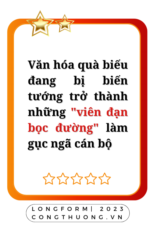 Longform | Bài 1: Văn hóa biếu quà hay là liều “thuốc thử” cho sự liêm chính?